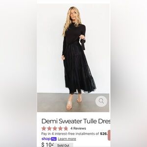 Baltic Born Demi Sweater Tulle Dress